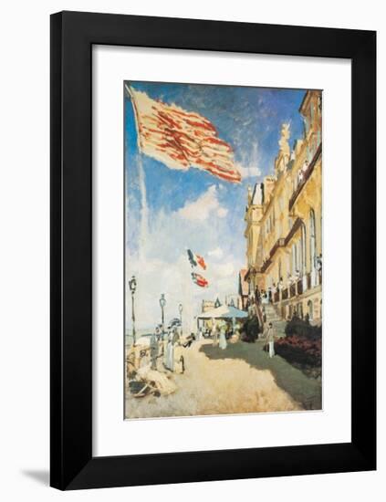 The Hotel of the Roches Noires-Claude Monet-Framed Art Print