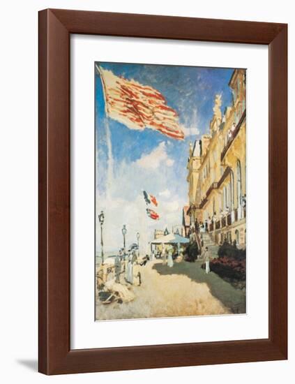 The Hotel of the Roches Noires-Claude Monet-Framed Art Print