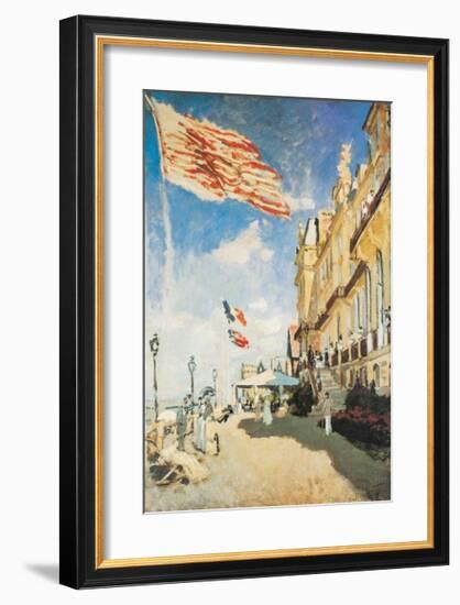 The Hotel of the Roches Noires-Claude Monet-Framed Art Print