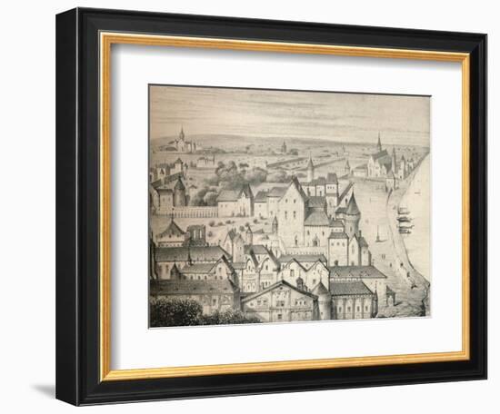 'The Hotel St Paul in the 14th century', 1915-Unknown-Framed Giclee Print