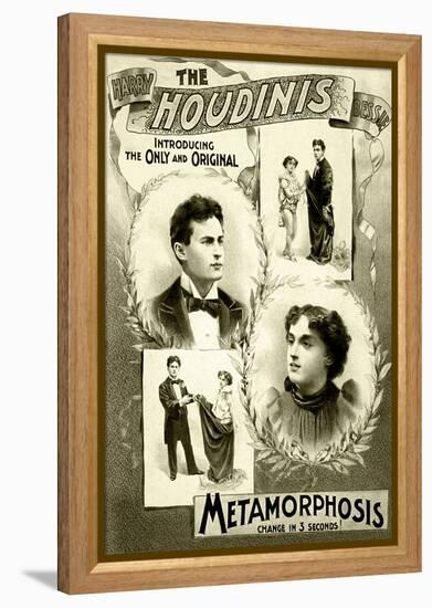 The Houdinis, Harry, Bessie Introducing the Only and Original-null-Framed Stretched Canvas