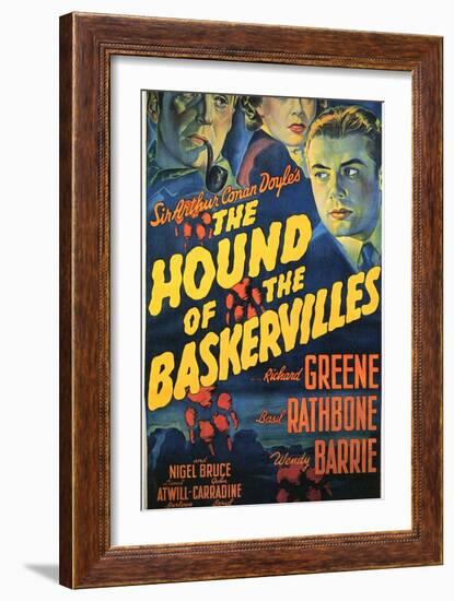 The Hound of The Baskervilles, 1939-null-Framed Premium Giclee Print