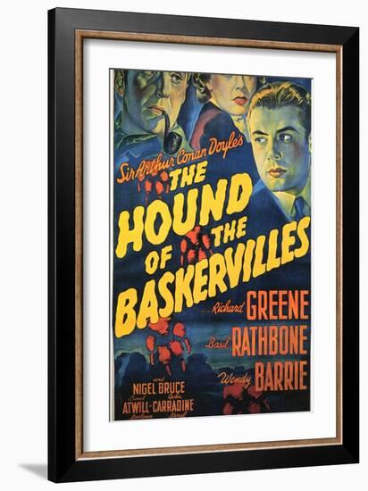 The Hound of The Baskervilles, 1939-null-Framed Premium Giclee Print