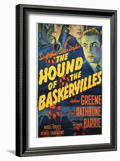 The Hound of The Baskervilles, 1939-null-Framed Premium Giclee Print