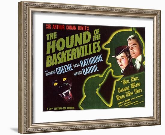The Hound of The Baskervilles, 1939-null-Framed Art Print