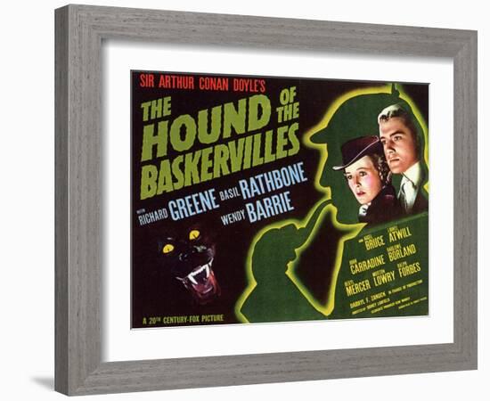 The Hound of The Baskervilles, 1939-null-Framed Art Print