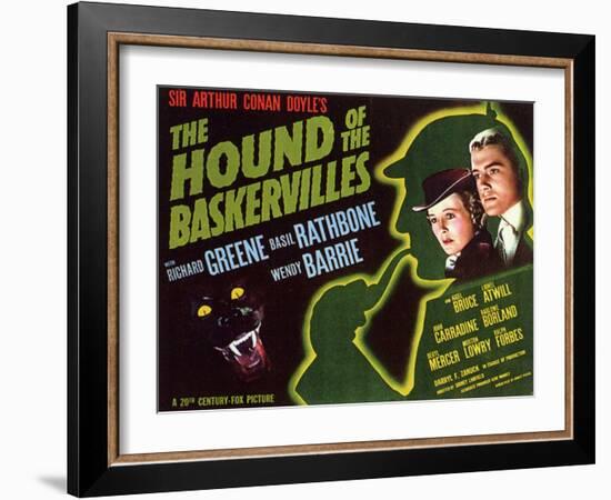 The Hound of The Baskervilles, 1939-null-Framed Art Print