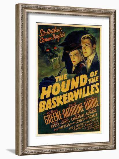 The Hound of The Baskervilles, 1939-null-Framed Art Print