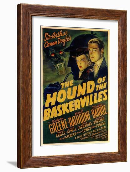 The Hound of The Baskervilles, 1939-null-Framed Art Print