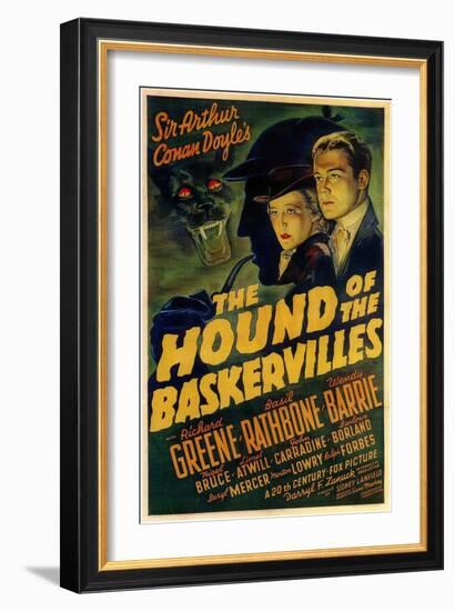 The Hound of The Baskervilles, 1939-null-Framed Art Print