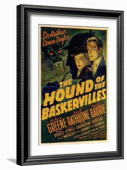 The Hound of The Baskervilles, 1939-null-Framed Premium Giclee Print