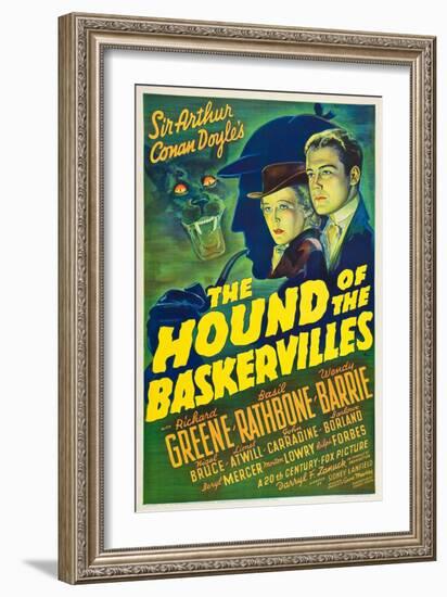 The Hound of the Baskervilles, 1939-null-Framed Premium Giclee Print