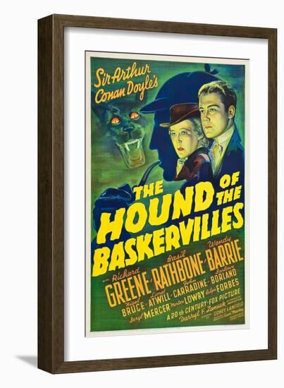 The Hound of the Baskervilles, 1939-null-Framed Premium Giclee Print