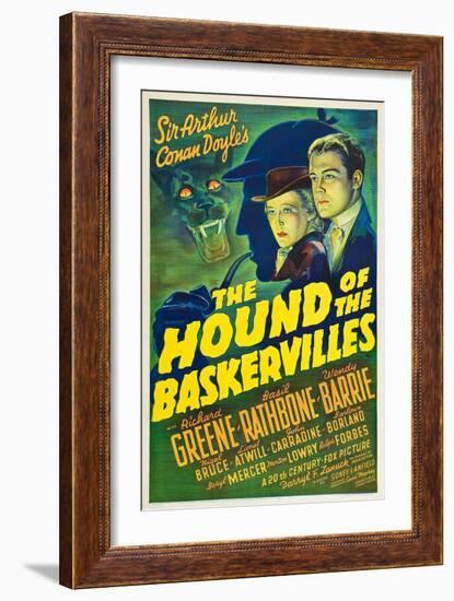 The Hound of the Baskervilles, 1939-null-Framed Giclee Print