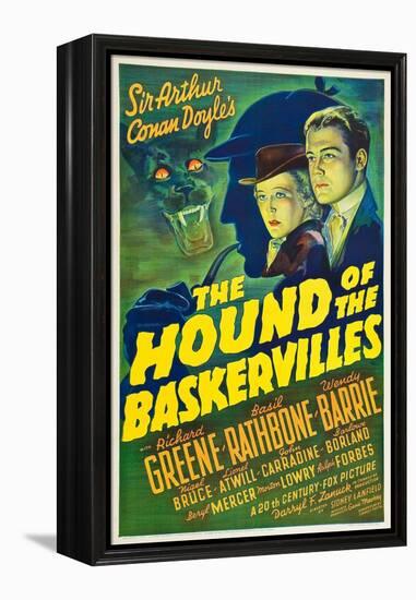 The Hound of the Baskervilles, 1939-null-Framed Premier Image Canvas