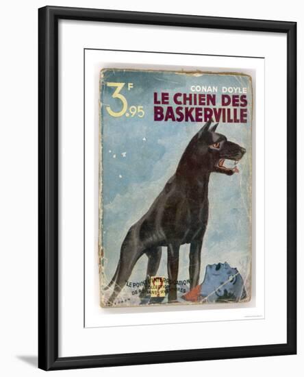 The Hound of the Baskervilles' a Striking Cover for a French Edition Dated 1933-null-Framed Premium Giclee Print