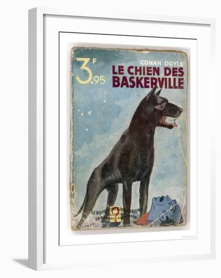 The Hound of the Baskervilles' a Striking Cover for a French Edition Dated 1933-null-Framed Giclee Print