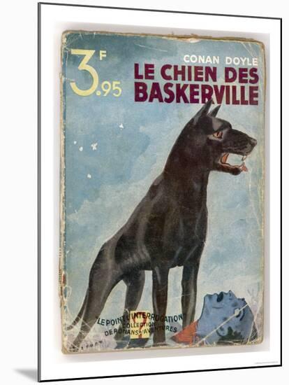 The Hound of the Baskervilles' a Striking Cover for a French Edition Dated 1933-null-Mounted Giclee Print