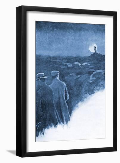 The Hound Of The Baskervilles-Sidney Paget-Framed Giclee Print