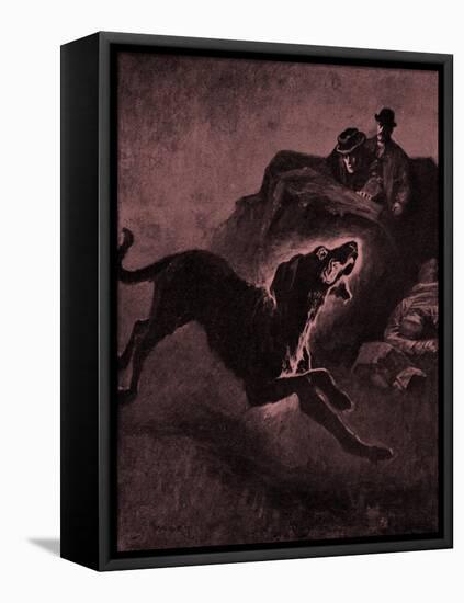 The Hound Of The Baskervilles-Sidney Paget-Framed Premier Image Canvas