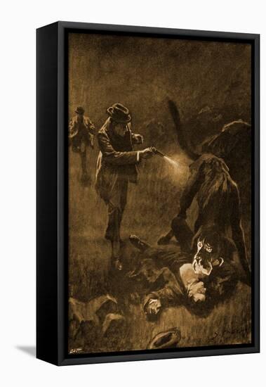 The Hound Of The Baskervilles-Sidney Paget-Framed Premier Image Canvas