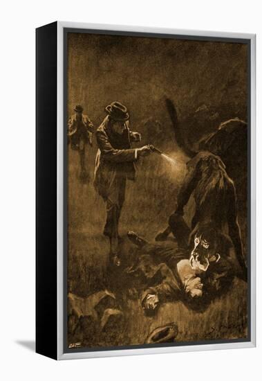The Hound Of The Baskervilles-Sidney Paget-Framed Premier Image Canvas