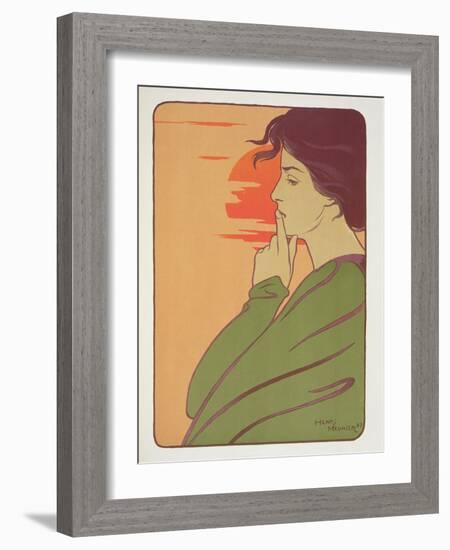 The Hour of Silence, 1897, from 'L'Estampe Moderne', Published Paris 1897-99-Meunier-Framed Giclee Print