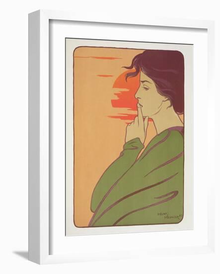 The Hour of Silence, 1897, from 'L'Estampe Moderne', Published Paris 1897-99-Meunier-Framed Giclee Print