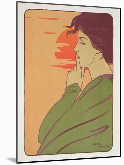 The Hour of Silence, 1897, from 'L'Estampe Moderne', Published Paris 1897-99-Meunier-Mounted Giclee Print