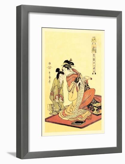 The Hour of the Dog-Kitagawa Utamaro-Framed Art Print