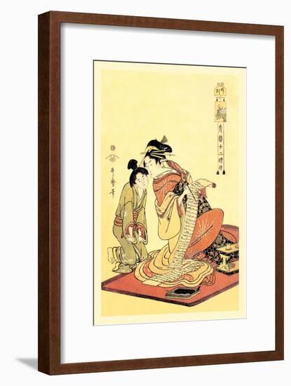 The Hour of the Dog-Kitagawa Utamaro-Framed Art Print