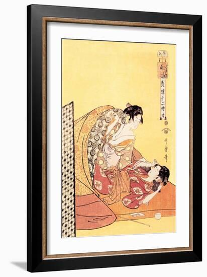 The Hour of the Dragon-Kitagawa Utamaro-Framed Art Print