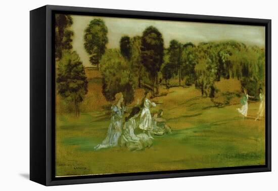 The Hours and the Freedom of the Fields-Arthur Bowen Davies-Framed Premier Image Canvas