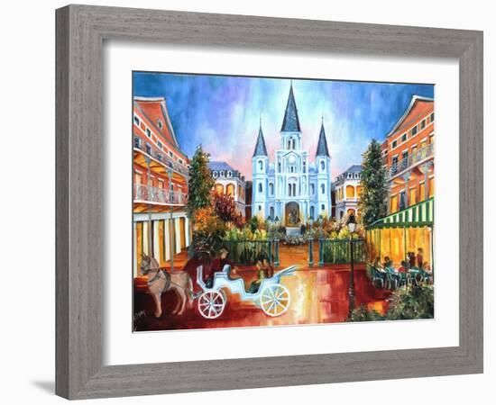 The Hours on Jackson Square-Diane Millsap-Framed Art Print