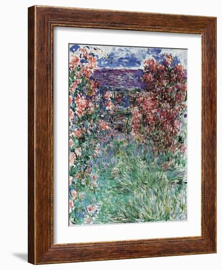 The House Among the Roses, 1925-Claude Monet-Framed Premium Giclee Print