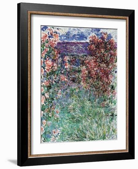 The House Among the Roses, 1925-Claude Monet-Framed Premium Giclee Print