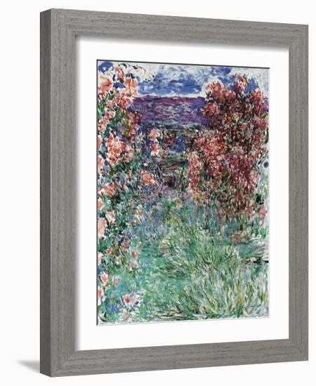 The House Among the Roses, 1925-Claude Monet-Framed Premium Giclee Print