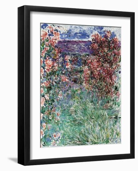 The House Among the Roses, 1925-Claude Monet-Framed Premium Giclee Print