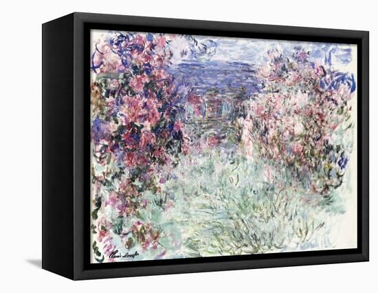 The House Among the Roses, 1925-Claude Monet-Framed Premier Image Canvas