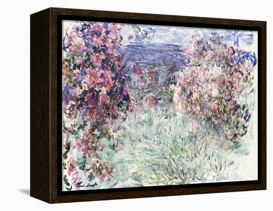 The House Among the Roses, 1925-Claude Monet-Framed Premier Image Canvas