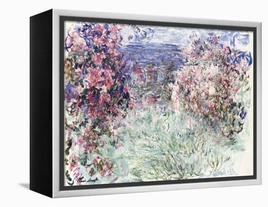 The House Among the Roses, 1925-Claude Monet-Framed Premier Image Canvas