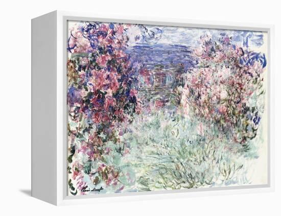 The House Among the Roses, 1925-Claude Monet-Framed Premier Image Canvas