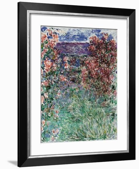 The House Among the Roses, 1925-Claude Monet-Framed Giclee Print