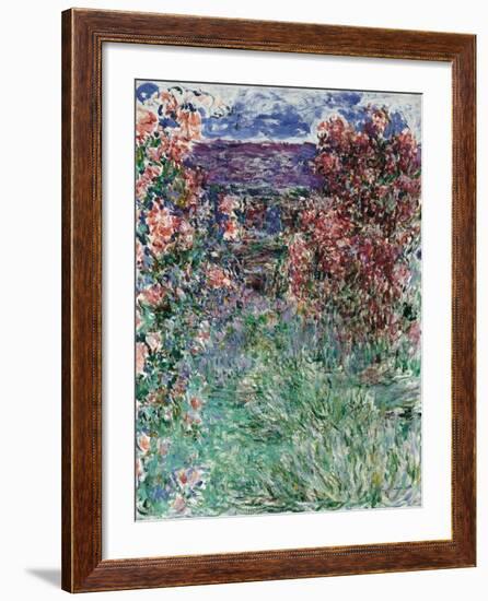 The House Among the Roses, 1925-Claude Monet-Framed Giclee Print