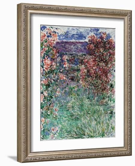 The House Among the Roses, 1925-Claude Monet-Framed Giclee Print