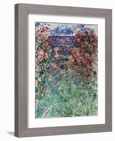 The House Among the Roses, 1925-Claude Monet-Framed Giclee Print