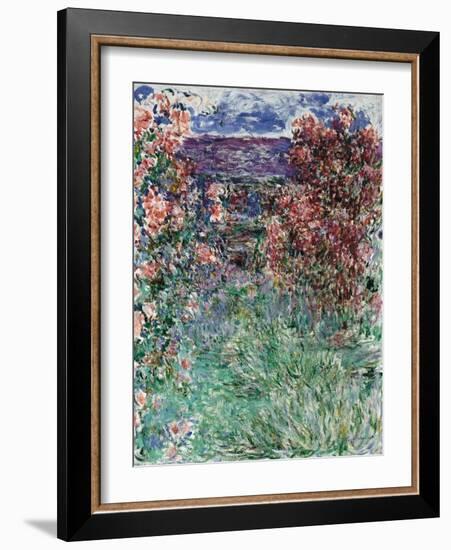 The House Among the Roses, 1925-Claude Monet-Framed Giclee Print