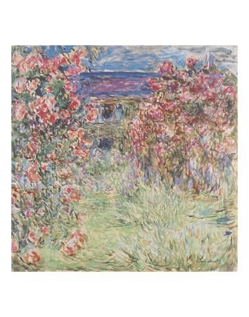The House Among the Roses, between 1917 and 1919' Art Print - Claude Monet  | Art.com