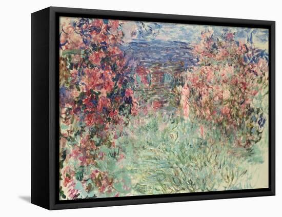 The House Among the Roses (La Maison Dans Les Roses), 1925-Claude Monet-Framed Premier Image Canvas