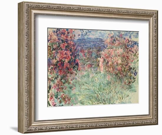 The House Among the Roses (La Maison Dans Les Roses), 1925-Claude Monet-Framed Giclee Print